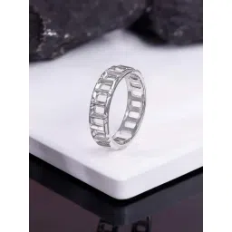 GIVA 925 Silver Windowpane Ring for Men-picture-45