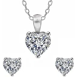 giva 925 Sterling Silver Anushka Sharma'S Solitaire Heart Set With Necklace & Earrings | Gifts For Women & Girls | Certified Authentic (925 Stamp) | 6-Month Warranty-picture-15