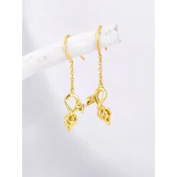 GIVA 925 Sterling Silver Bhumi Belle Brahma Kamal Drop Earrings For Women-picture-22