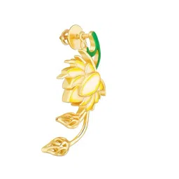 GIVA 925 Sterling Silver Bhumi Bewitching Brahma Kamal Drop Earrings For Women-picture-15