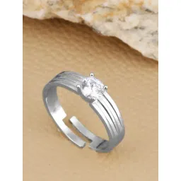 GIVA 92.5 Sterling Silver Classic Circle Ring For Men-picture-40