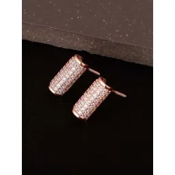 GIVA 92.5 Sterling Silver Elegant Cylinder Earrings for Women-picture-29