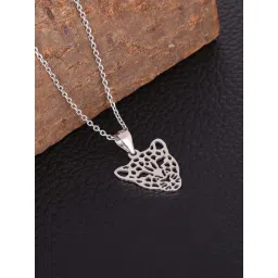 GIVA 92.5 Sterling Silver Fiery Pendant with Chain for Women-picture-42