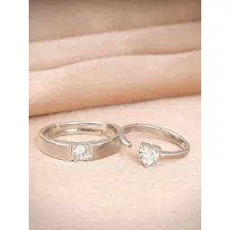 GIVA 92.5 Sterling Silver Forever Love Couple Rings-picture-20