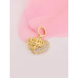 GIVA 925 Sterling Silver Golden A Rose For You Charm For Women-picture-13