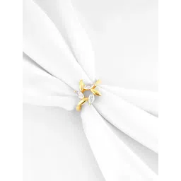 GIVA 925 Sterling Silver Golden Cirque Ring Fixed Size For Women-image-44