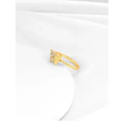 GIVA 92.5 Sterling Silver Golden Fluttery Wings Ring-picture-36