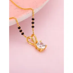 GIVA 92.5 Sterling Silver Golden Forever Moments Mangalsutra-picture-32