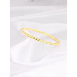 GIVA 925 Sterling Silver Golden GlimmeRing Grace BangleFixed Size For Women-image-30