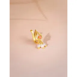 GIVA 925 Sterling Silver Golden Nosepin for Women-picture-32