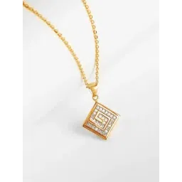 GIVA 925 Sterling Silver Golden Pendant for Women-image-45