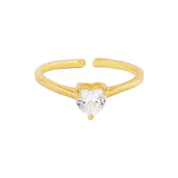 GIVA 925 Sterling Silver Golden Ring for Women-picture-10