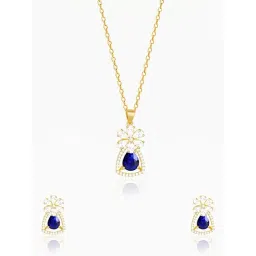 GIVA 925 Sterling Silver Golden Set for Women-picture-38