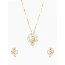 GIVA 925 Sterling Silver Golden Set for Women-picture-22