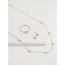 GIVA 925 Sterling Silver Golden Set for Women-picture-48