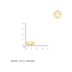 GIVA 92.5 Sterling Silver Golden Sunrise Ring image 5