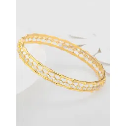 GIVA 92.5 Sterling Silver Golden Whispering Winds Bangle-picture-37