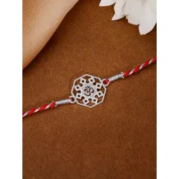 GIVA 925 Sterling Silver Hexagon Om Rakhi-picture-26