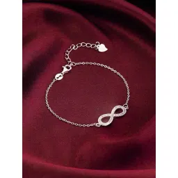 GIVA 925 Sterling Silver InfInity Bracelet Adjustable For Women-picture-45