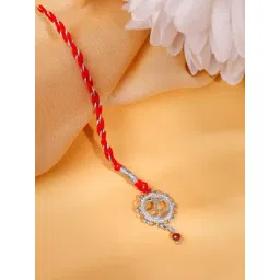GIVA 925 Sterling Silver Om Mandala Lumba Rakhi-picture-21