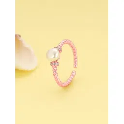 GIVA 92.5 Sterling Silver Pearl Of Paradise Ring for Women-picture-34