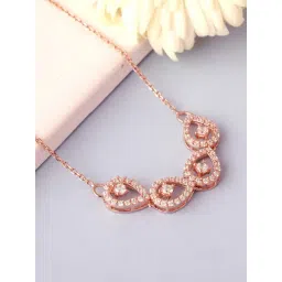 GIVA 92.5 Sterling Silver Peary Love Necklace for Women-picture-40