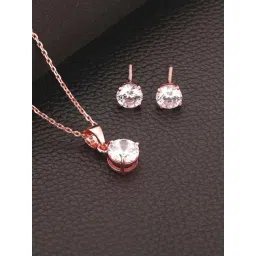 GIVA 92.5 Sterling Silver Pendant and Earrings Set for Women-picture-28