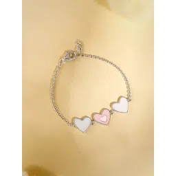 GIVA 925 Sterling Silver Pookie Hearts Kids Adjustable Bracelet-picture-24