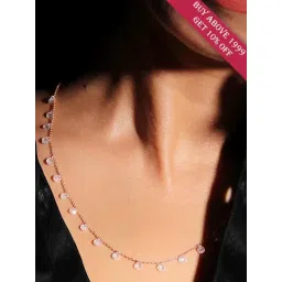 GIVA 92.5 Sterling Silver Queens Necklace for Women-picture-27