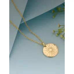 GIVA 92.5 Sterling Silver Rays of Sunshine Pendant with Chain for Women-picture-26