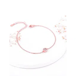 GIVA 92.5 Sterling Silver Rose Gold Crux of Luxe Bracelet-picture-26