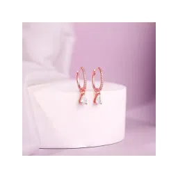 GIVA 925 Sterling Silver Rose Gold Earrings for Women-picture-25