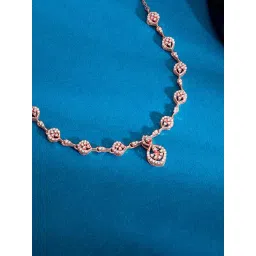 GIVA 925 Sterling Silver Rose Gold Necklace for Women-picture-21