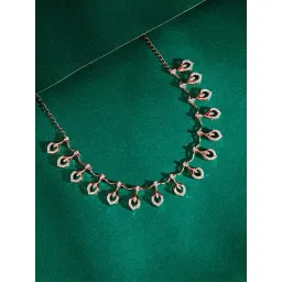 GIVA 925 Sterling Silver Rose Gold Necklace for Women-picture-43