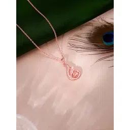 GIVA 925 Sterling Silver Rose Gold Pendant for Women-picture-36