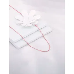 GIVA 92.5 Sterling Silver Rose Gold Radiant Beam Chain for Womens and Girls-picture-37