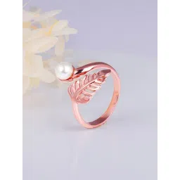 GIVA 925 Sterling Silver Rose Gold Ring for Women-picture-13