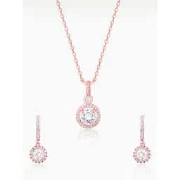 GIVA 925 Sterling Silver Rose Gold Set for Women-picture-15