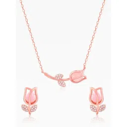 GIVA 925 Sterling Silver Rose Gold Set for Women-picture-40