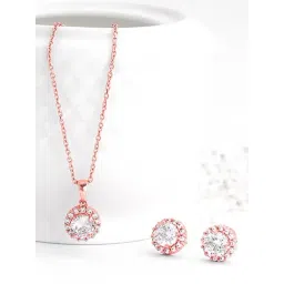GIVA 925 Sterling Silver Rose Gold Set for Women-picture-18