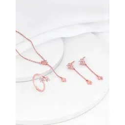 GIVA 925 Sterling Silver Rose Gold Set for Women-picture-16