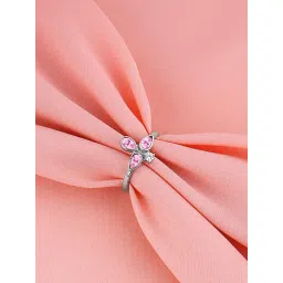 GIVA 92.5 Sterling Silver Sathiyaan Adjustable Ring for Womens and Girls-picture-43