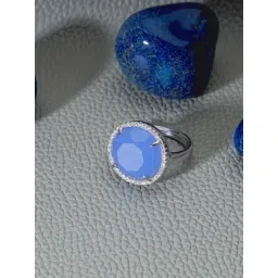 GIVA 92.5 Sterling Silver Serenity Ring for Women-picture-41