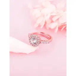 GIVA 92.5 Sterling Silver Shimmer Ring for Women-picture-44