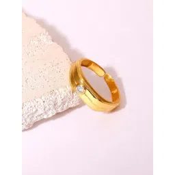 GIVA 92.5 Sterling Silver Single Stone Ring for Men-picture-10