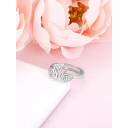 GIVA 92.5 Sterling Silver Swim In Love Ring for Women-picture-23