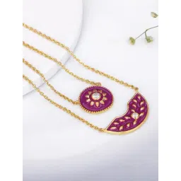 GIVA 92.5 Sterling Silver Tyrian Necklace for Women-picture-42