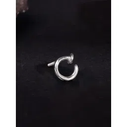 GIVA 925 Sterling Silver Woven Circle Stud for Men-picture-41