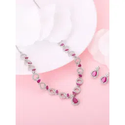 GIVA 92.5 Sterling Silver Zircon Ballentine Set for Women-picture-15