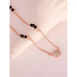 GIVA 92.5 Sterling Silver Zircon Embellished Mangalsutra for Women-picture-19